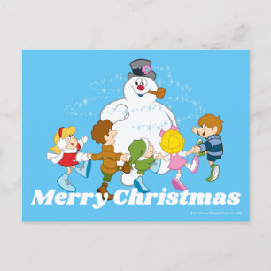 Frosty Snögubbe™ Frosty & Children Spela Helg Vykort
