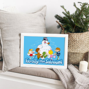 Frosty Snögubbe™   Frosty & Children Spela Poster