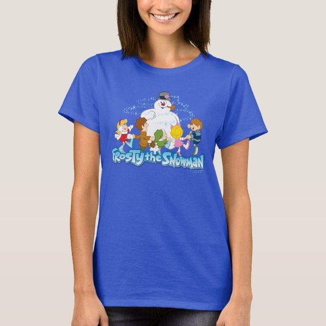 Frosty Snögubbe™ | Frosty & Children Spela T Shirt (Framsida)