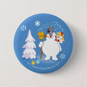Frosty Snögubbe™   Frosty & Karen Winter Roligt Knapp