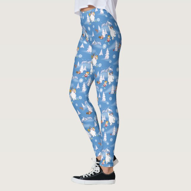Frosty Snögubbe™ | Frosty & Karen Winter Roligt Leggings (Vänster)