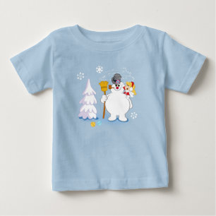 Frosty Snögubbe™ Frosty & Karen Winter Roligt T Shirt