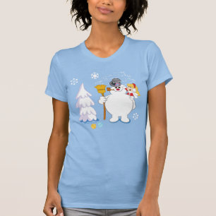 Frosty Snögubbe™ Frosty & Karen Winter Roligt T Shirt
