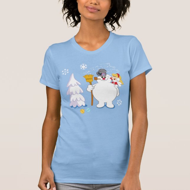 Frosty Snögubbe™ | Frosty & Karen Winter Roligt T Shirt (Framsida)