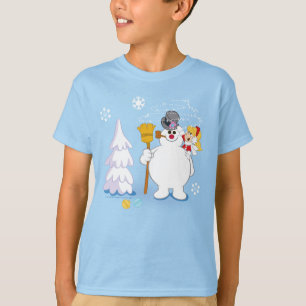 Frosty Snögubbe™ Frosty & Karen Winter Roligt T Shirt
