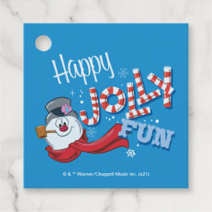 Frosty Snögubbe™ Lycklig Jolly Roligt Gåvor Etiketter