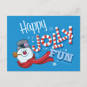Frosty Snögubbe™ Lycklig Jolly Roligt Helg Vykort