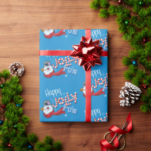 Frosty Snögubbe™ Lycklig Jolly Roligt Presentpapper