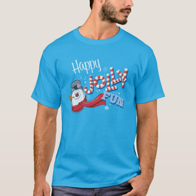 Frosty Snögubbe™ | Lycklig Jolly Roligt T Shirt (Framsida)