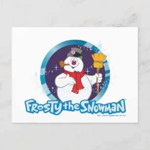 Frosty Snögubbe™ Magic Frosty Porträtt Helg Vykort