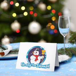 Frosty Snögubbe™ | Magic Frosty Porträtt Helgkort