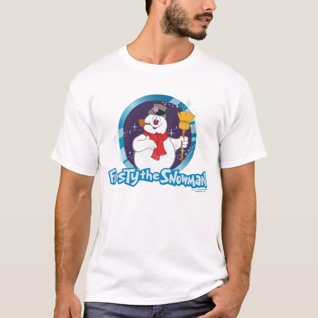 Frosty Snögubbe™ | Magic Frosty Porträtt T Shirt (Framsida)