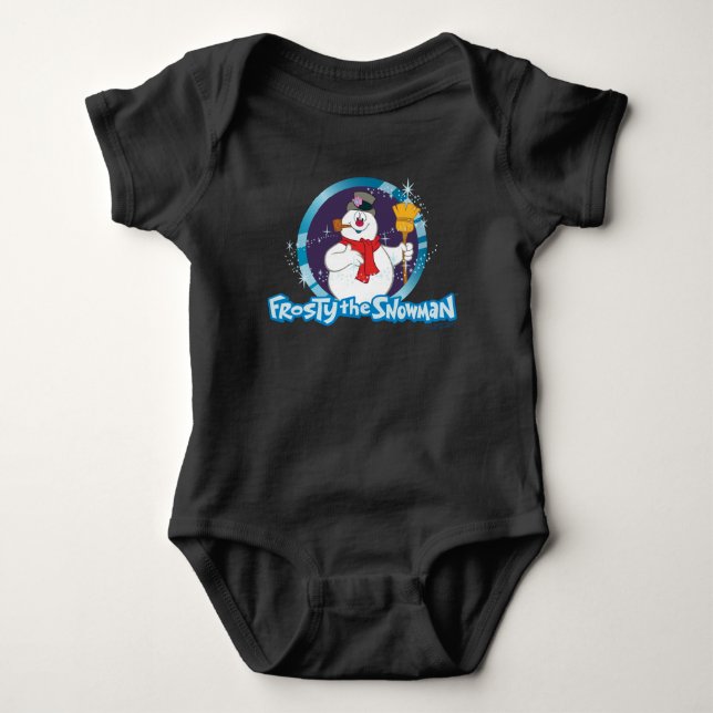 Frosty Snögubbe™ | Magic Frosty Porträtt T Shirt (Framsida)