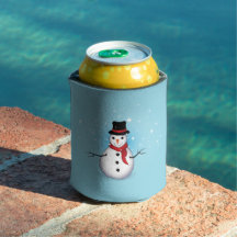 Frosty Snögubbe med Hat och Scarf på Light Blue