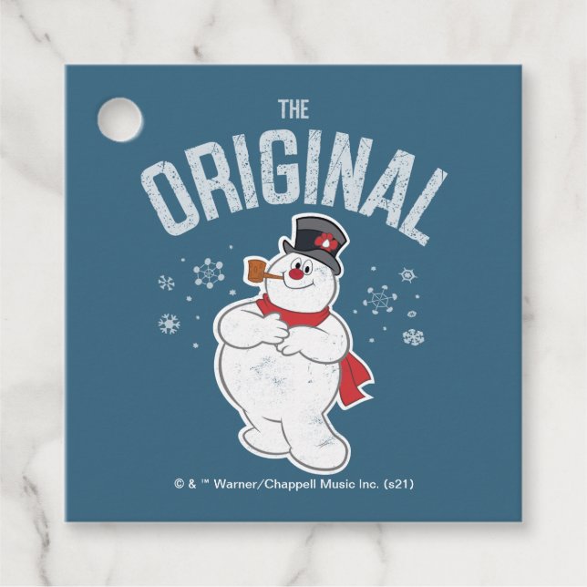 Frosty Snögubbe™ | Original Gåvor Etiketter (Framsida)