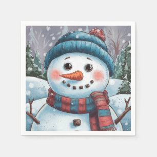 Frosty Snögubbe Pappersservett