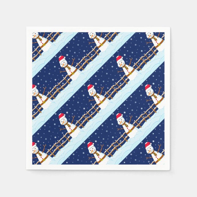 Frosty Snögubbe Pappersservett (Framsidan)