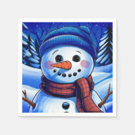 Frosty Snögubbe Pappersservett