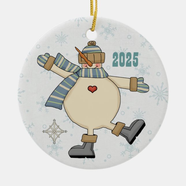 Frosty Snögubbe spelar i Snö Keepsakes Ornament (Framsidan)