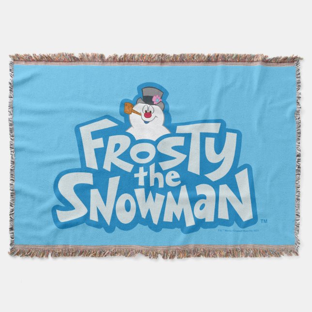 Frosty Snögubbe™ | Staplad Logotyp, frostiskt Filt (Framsidan)