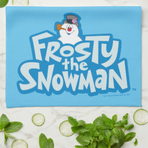 Frosty Snögubbe™ Staplad Logotyp, frostiskt Kökshandduk