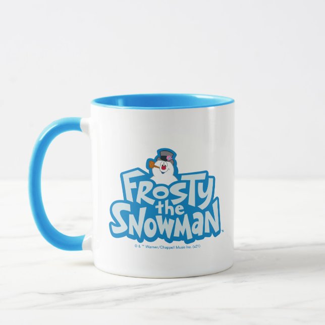 Frosty Snögubbe™ | Staplad Logotyp, frostiskt Mugg (Vänster)