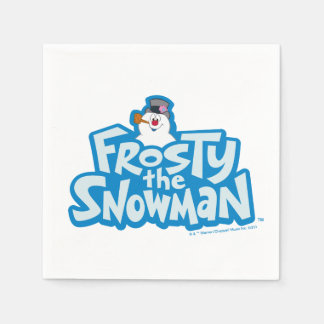 Frosty Snögubbe™ | Staplad Logotyp, frostiskt Pappersservett