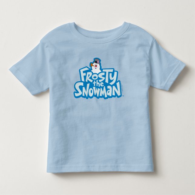 Frosty Snögubbe™ | Staplad Logotyp, frostiskt T Shirt (Framsida)
