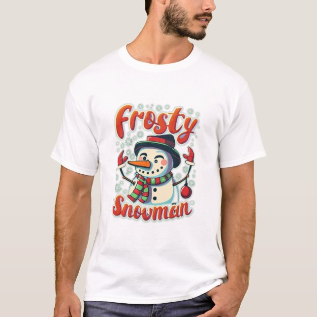 Frosty Snögubbe T Shirt (Framsida)