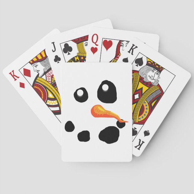 Frosty Snömannen ler Spel Kort (Baksidan)