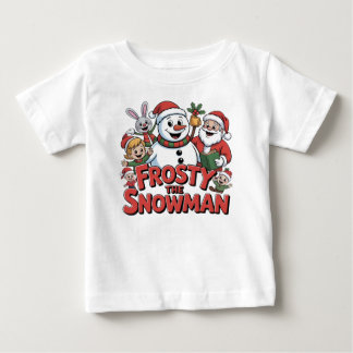 Frosty snömannen t-shirt design