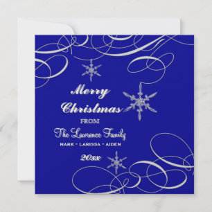 Frosty Snowflake jul Foto Greeting Cards Julkort