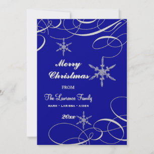 Frosty Snowflake jul Foto Greeting Cards Julkort