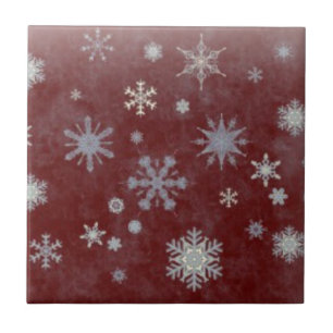 Frosty Snowflake Kakelplatta