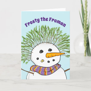 Frosty the Froman Funny-julen Helgkort