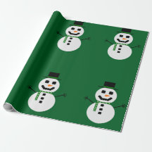 Frosty the Snögubbe Grönt Wrapping Papper