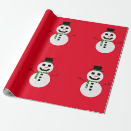 Frosty the Snögubbe Red Wrapping Papper Presentpapper