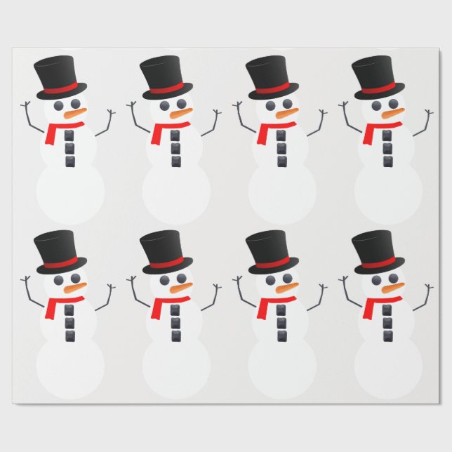 Frosty the Snögubbe Wrapping Papper Presentpapper (Platt)