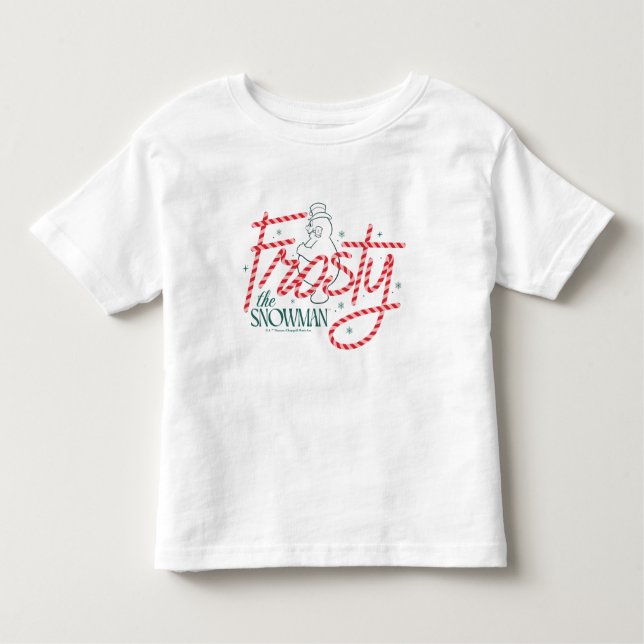 Frosty the Snowman Candy Cane Logo T Shirt (Framsida)