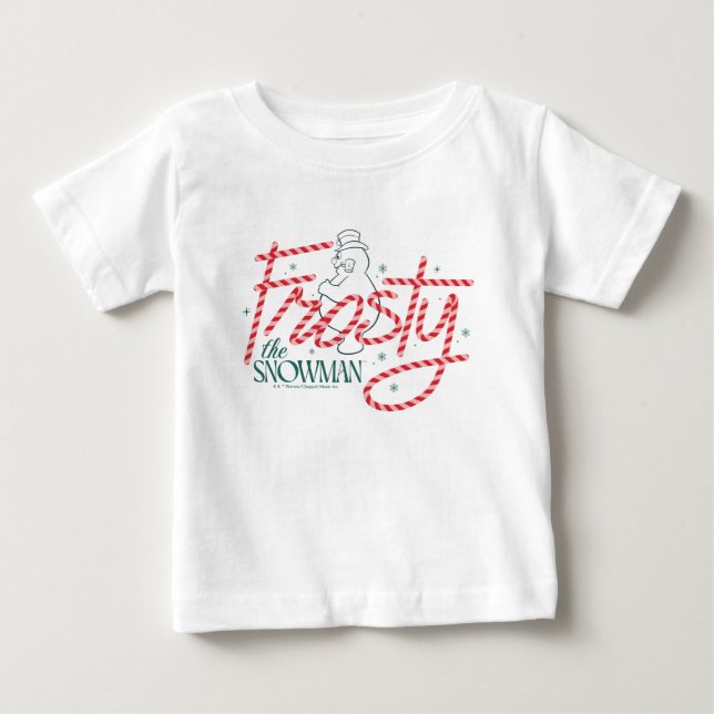 Frosty the Snowman Candy Cane-logotyp T Shirt (Framsida)