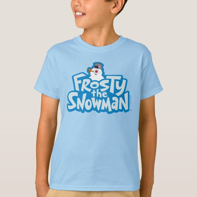 Frosty the Snowman™ | Frosty Stacked Logo T Shirt (Framsida)