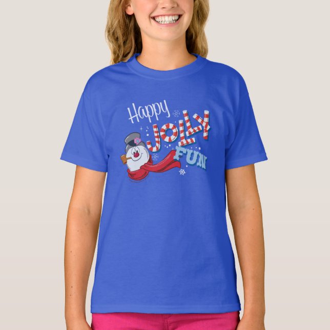 Frosty the Snowman™ | Happy Jolly Fun T Shirt (Framsida)