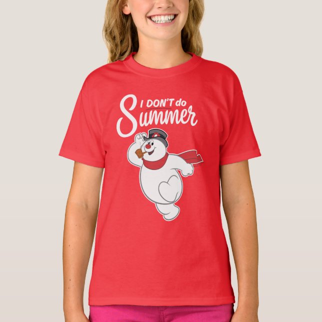 Frosty the Snowman™ | I Don't Do Summer T Shirt (Framsida)