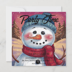 Frosty the Snowman-inbjudan Inbjudningar