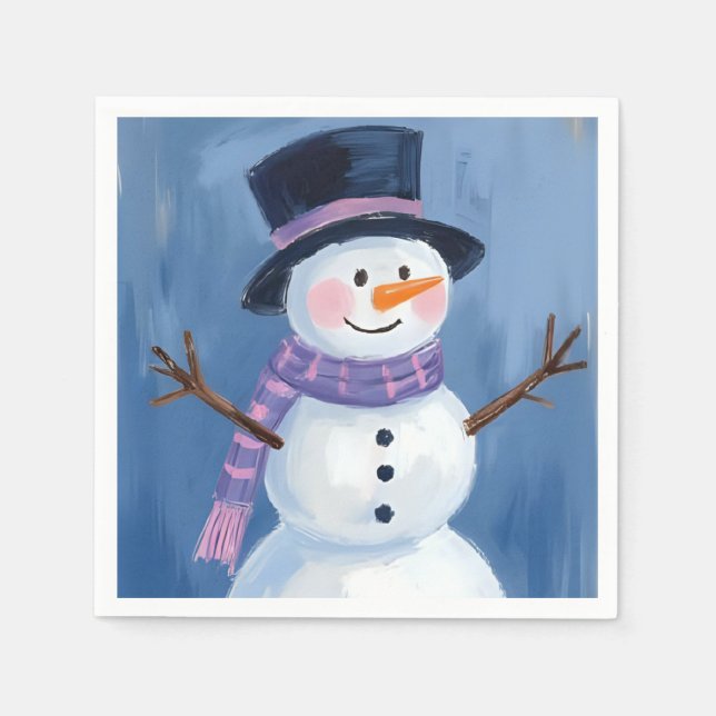 Frosty the Snowman julfirande Pappersservett (Framsidan)