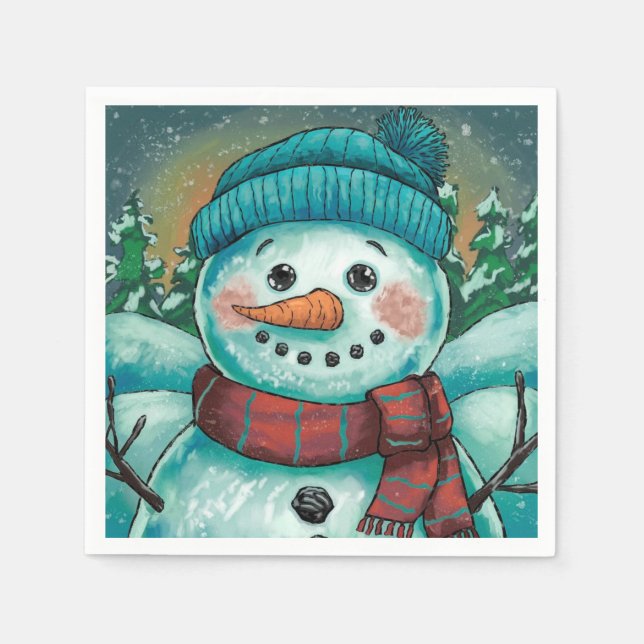 Frosty the Snowman Pappersservetter (Framsidan)