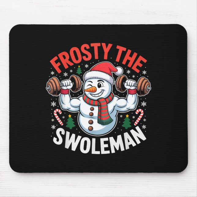 Frosty The Swoleman Funny Gym Swole Bro Snowman  Musmatta (Framsidan)