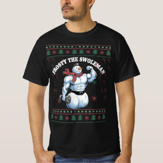 Frosty the Swoleman Julafton Jumper T Shirt