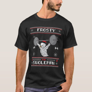 Frosty the Swoleman-julen T Shirt