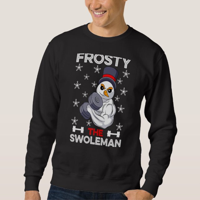 Frosty the Swoleman Lång Ärmad Tröja (Framsida)